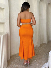 SXY Solid Ruffle Hem Skirt